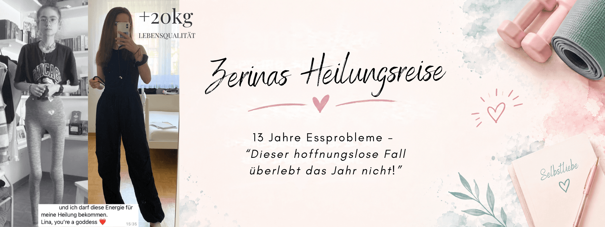 Zerinas Weg aus der Essstörung: „Dieser hoffnungslose Fall überlebt das Jahr nicht!“ – Blogbanner von FemBaLina